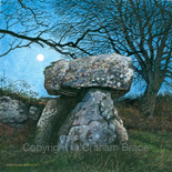 full moon at hanging stone